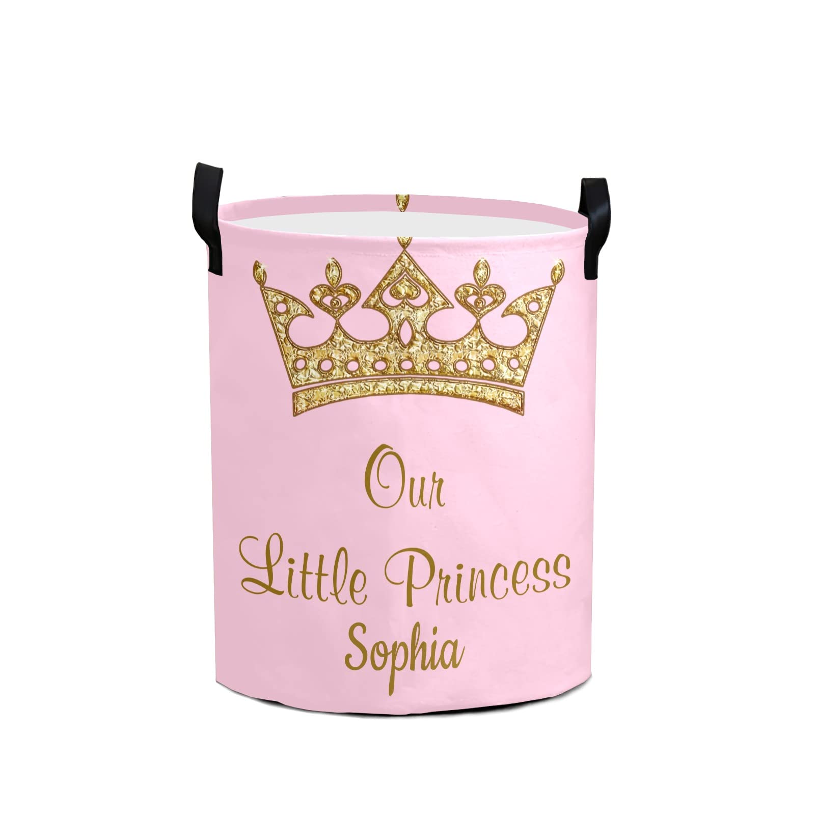 Our Little Princess Laundry Basket Hamper Large Storage Bin with Handles for Gift Baskets, Bedroom, Clothes