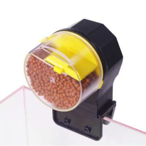 MJKSSH Automatic Fish Tank Feeder Aquatic Pet Supplies Automatic Feeding Device Auto Feeding on Vacation or Holidays,A