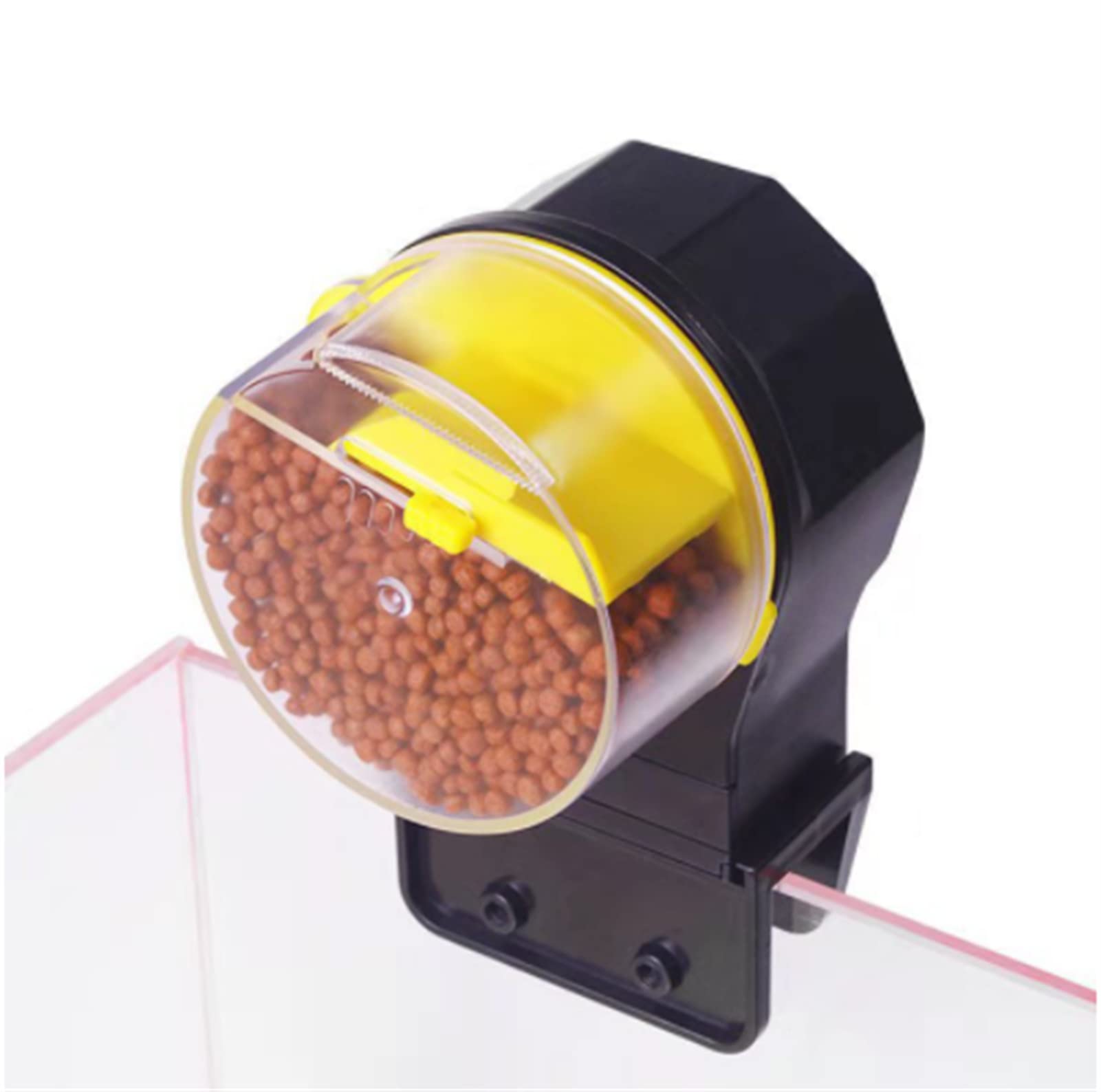 MJKSSH Automatic Fish Tank Feeder Aquatic Pet Supplies Automatic Feeding Device Auto Feeding on Vacation or Holidays,A