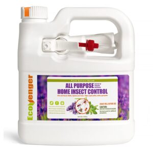 ecovenger all purpose home insect control 1/2 gallon with trigger sprayer, for fleas, fruit flies, gnats, moths, roaches, spiders, fast kill