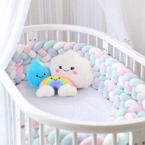 BenBen Cloud Pillow Toy 12 inch, Set of 3, 7 inch Stuffed Rainbow and Water Droplet Plushies, Soft Stuffed Toys for Kids Girls, Fun Decorative Plush Pillows for Home Decor, Easter Basket Stuffers