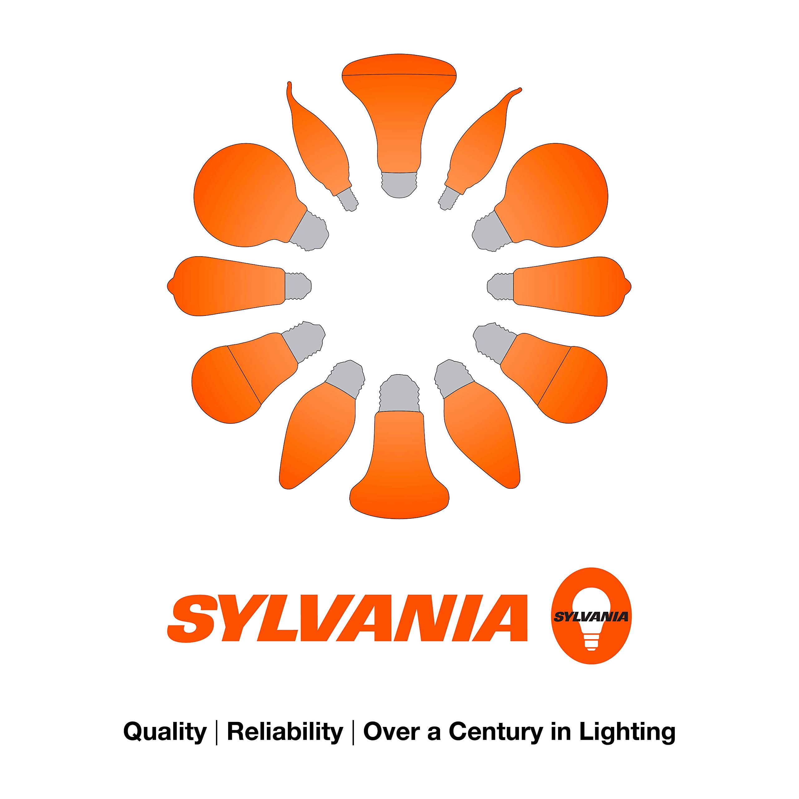 Sylvania Night Chaser LED BR30 Light Bulb, 100W = 15.5W, Dimmable, 10 Year, Super Bright, 1450 Lumens, 5000K, Daylight – 1 Pack (41105)