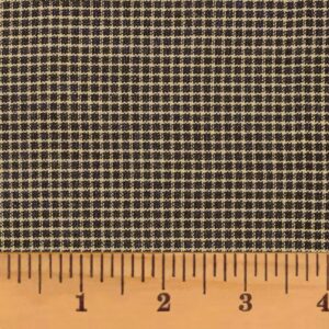 primitive black 1 plaid 100% cotton homespun fabric by jcs - sold by the yard