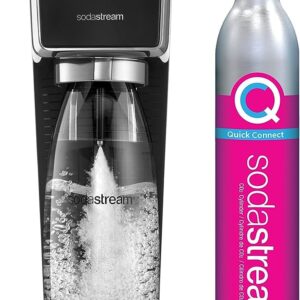 SodaStream Art Sparkling Water Maker (Black) with CO2 and Dishwasher Safe Bottle