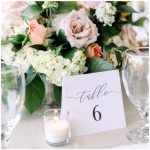 Wedding Table Numbers Minimalist Black and White 1-20 Freestanding Table Numbers for Parties and Events | Reception Decorations