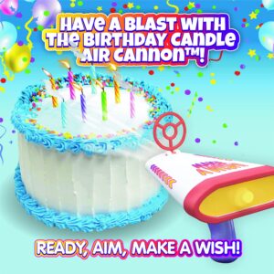 BEST PARTY EVER! Spincredible Candle, Singing Candle-Powered Spinning Cake Topper with Birthday Candle Air Cannon, Safe Fun Way to Blow Out Birthday Candles