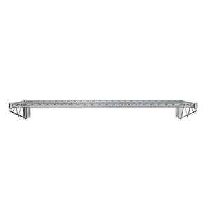 Krollen Industrial 18" x 60" Chrome Wire Wall Mount Shelf