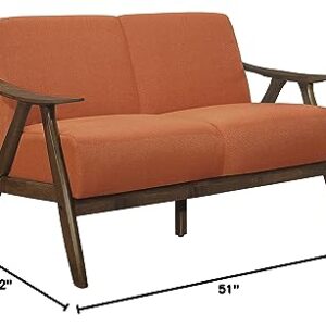 Lexicon Montana Living Room Loveseat, Orange