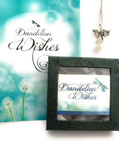 Smiling Wisdom - A Dandelion Wish of Joy Greeting Card and Real Seeds Gift Set - Goodbye, Birthday, Retirement, Journey, Graduation - Women - Dragonfly Dandelion Dangle