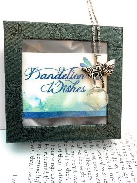 Smiling Wisdom - A Dandelion Wish of Joy Greeting Card and Real Seeds Gift Set - Goodbye, Birthday, Retirement, Journey, Graduation - Women - Dragonfly Dandelion Dangle