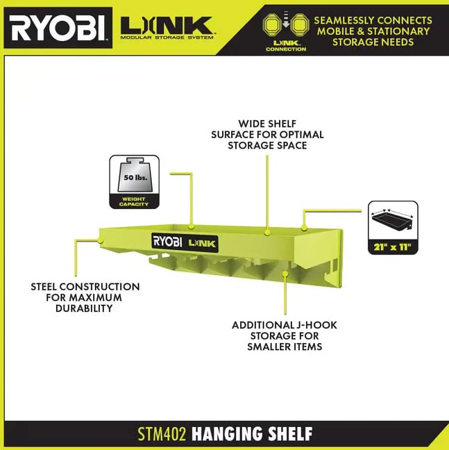 RYOBI Link Hanging Shelf - STM402