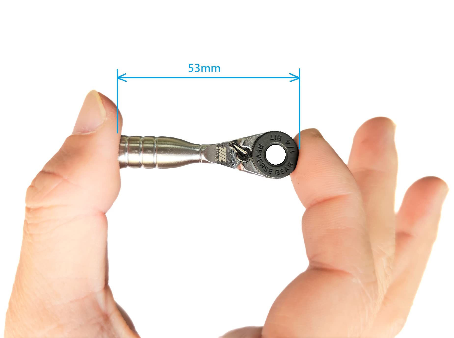 711L Mini Ratchet Wrench - One of the World's Smallest 1/4 Inch Ratchet Wrench For Tight Spaces - Connect to Any Hex Head Extensions to Meet Your Needs