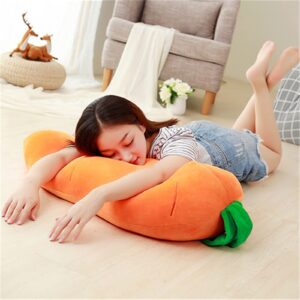 ASkinds Cartoon Carrot Plush Toy, 30inch Cute Carrot Shape Pillow Stuffed Carrot Toy Soft Carrot Doll for Boys Girls