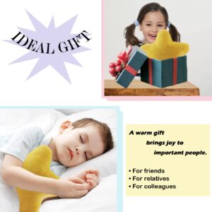 zhidiloveyou Star Pillow Plush Yellow, Stuffed Star Shaped Pillow Cute Toy for Kids 15.7 inch