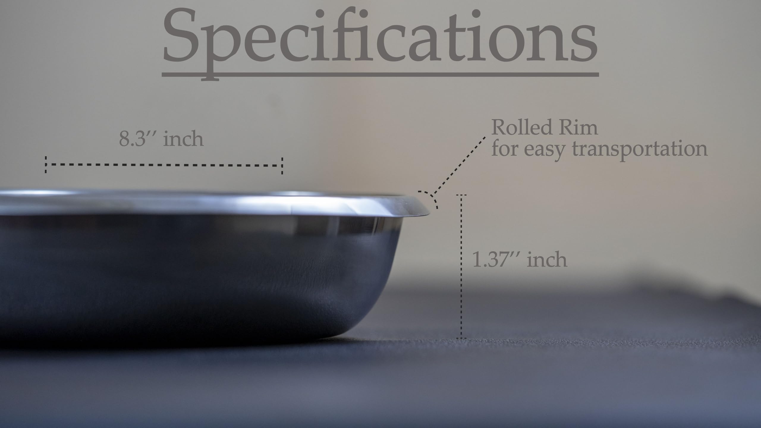 MJW Stainless Steel Kidney Dish - 8.3" kidney Shaped Curved Emesis Bowl for Medical, Dentistry and Veterinary Use, Ideal Kidney Basin Lab Instrument Tray