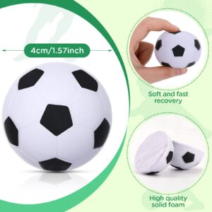 32Pcs Soccer Party Favors Soccer Charm Bracelets Sports 1.6" Mini Foam Soccer Stress Ball Set for School Carnival Reward Team Birthday Graduation Party Gifts Soccer Game Goodie Bag Favors Decorations