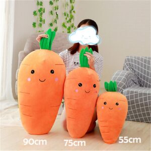 ASkinds Cartoon Carrot Plush Toy, 30inch Cute Carrot Shape Pillow Stuffed Carrot Toy Soft Carrot Doll for Boys Girls