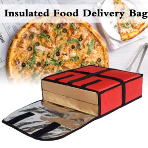 Chargenyang Insulated Pizza Takeout Bagkeep warmMoisture Barrier Bag Reusable Takeout Pizza Bag 13x 13x 4.3 inches