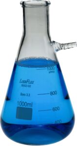 luerflex 1000ml 32oz filtering flasks borosilicate glass conical erlenmeyer flask pack of 1