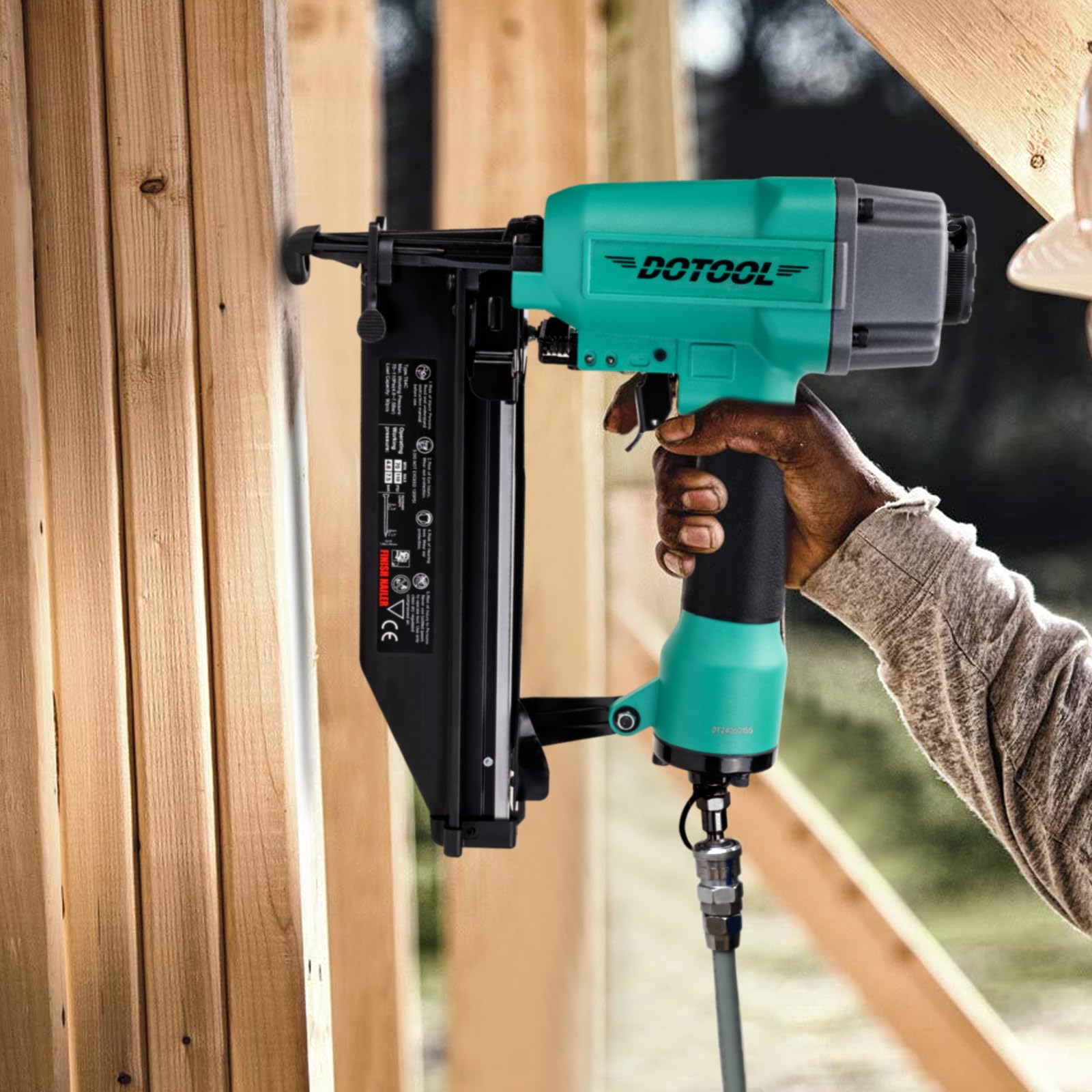 DOTOOL Finish Nailer 16GA 1-inch to 2-1/2-inch Finish Nails Pneumatic Nail Gun with Tool-Free Depth Adjust