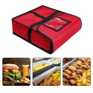 Chargenyang Insulated Pizza Takeout Bagkeep warmMoisture Barrier Bag Reusable Takeout Pizza Bag 13x 13x 4.3 inches