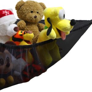 Simple Houseware 2 PK - Stuffed Animals Jumbo Toy Storage Hammock, Black