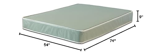 Mayton 9-Inch Vinyl Memory Foam Medium Firm Hybrid Mattress, Water Proof Mattresses Provide Comfortable and Relaxing Sleep Every Night, Durable Pocket Coil Springs for Proper Body Support, Full