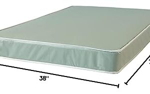 Treaton 9-Inch Medium Hybrid Mattress with Pocket Coil, Water Proof Vinyl Mattresses for Complete Comfort and Relaxation, Fully Assembled Bed in a Box for Easy Fitting, Green, Twin