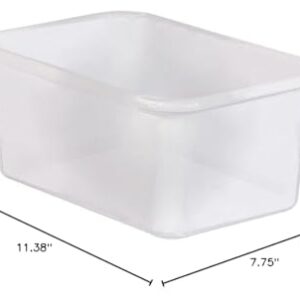 Teacher Created Resources Small Plastic Storage Bin, Clear