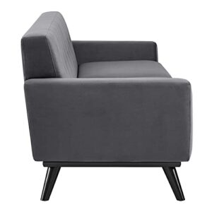 Modway Engage Performance Velvet Sofa, Gray