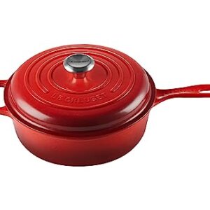 Le Creuset Enameled Cast Iron Signature Cassadou, 3.75 qt., Cerise