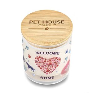 One Fur All Welcome Home Candle - Pet-Friendly Candle - Gifts for Pet Parents - Pet Odor Eliminator Candle - Non-Toxic Scented Candles, Gotcha Day Dog Gift