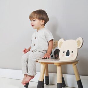 Tender Leaf Toys - Forest Raccoon Chair - Wooden Playroom Furniture for Kids - Cute and Sturdy Animal Themed Chair - Age 3+