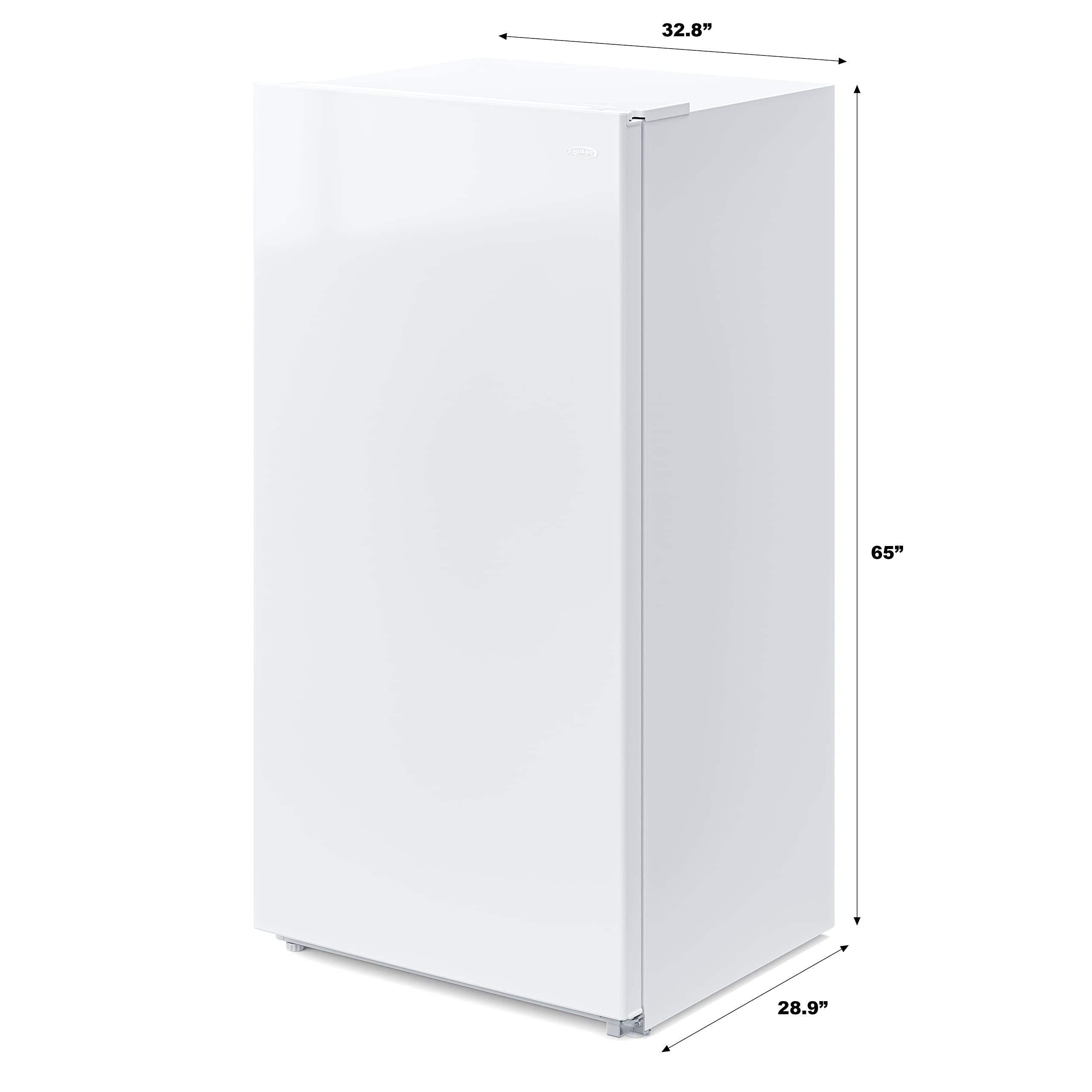 KoolMore Upright Freezer/Refrigerator Convertible, 2-in-1 Appliance, Home, Dorm, and Garage Ready Fridge/Freezer Storage for Fresh or Frozen Food and Drinks, Wire Shelves and Drawer [White] (RUF-17C)