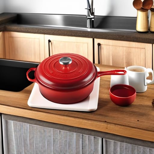 Le Creuset Enameled Cast Iron Signature Cassadou, 3.75 qt., Cerise