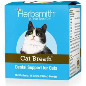 herbsmith cat breath - dental support for cats - 75g