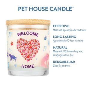 One Fur All Welcome Home Candle - Pet-Friendly Candle - Gifts for Pet Parents - Pet Odor Eliminator Candle - Non-Toxic Scented Candles, Gotcha Day Dog Gift