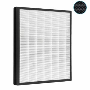 3 in 1 true hepa filter for shark air purifier 4, compatible with shark he400 he401 he402 he405 filter replacement, he4fkpet, 1pack