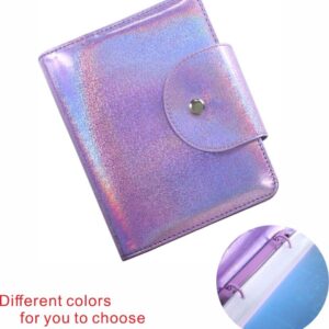 VNC 20 Slots Nail Art Stamp Plate Holder Stamping Plates Storage Bag Cases Rainbow Replaceable XL Plates Big Size 9.5x14.5CM Organizers (A-Purple)