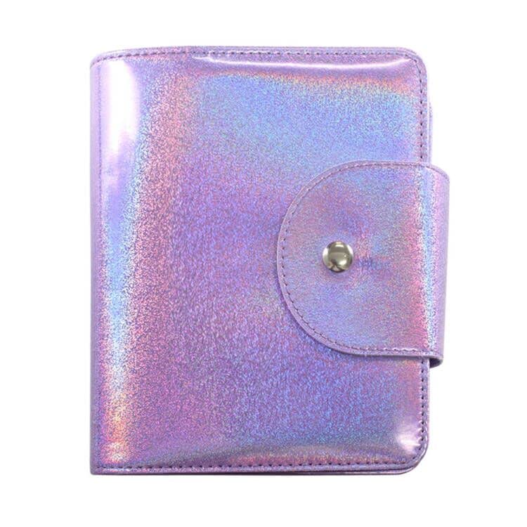 VNC 20 Slots Nail Art Stamp Plate Holder Stamping Plates Storage Bag Cases Rainbow Replaceable XL Plates Big Size 9.5x14.5CM Organizers (A-Purple)