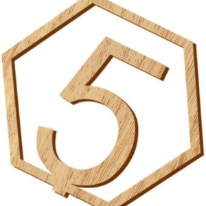 esowemsn 10pcs Wooden Table Numbers 1-10 Hexagon Shape Wedding Table Numbers with Holder Base DIY Floral Table Number Sign Stand for Wedding Party Event Catering Decoration