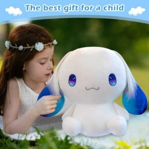 OULV Cute Plushies Dog Stuffed Animals Big Ear White Plush Toy Hugging Animal Soft Gift Accompany for Boy Girls Kids Birthdays Christmas, Body Pillow (11.8inch)…