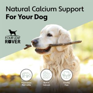 Four Leaf Rover Better Bones - Dog Calcium Supplement with Phosphorus and Vitamin D for Joint, Teeth and Bone Health Support - Pure Grass-Fed Australian Beef Bone - Vet Formulated - Made in The USA