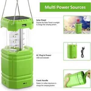 Emergency Rechargeable Camping Lanterns for Power Outages + Emergency Weather Radio with NOAA/AM/FM 【Bundle】