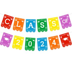 mexican graduation banner fiesta theme class of garland grad cap college high school senior taco party decoration