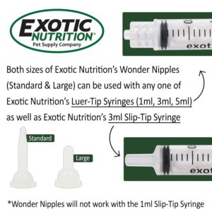 Wonder Nipple - Nursing Nipple for Baby Animals - Handfeeding Baby Squirrels, Sugar Gliders, Hedgehogs, Guinea Pigs, Racoons, Prairie Dogs, Opossums, and More! (Standard)