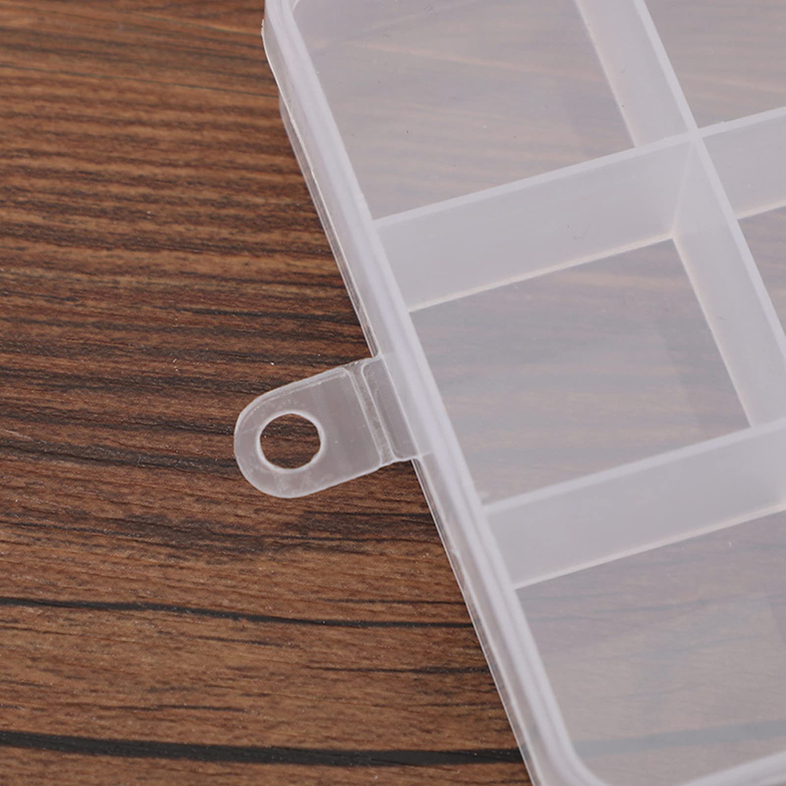 Ymemok 15 Grid Transparent Jewelry Box Organizer Storage Container,Ornament Fish Hook Screw Parts Storage Box