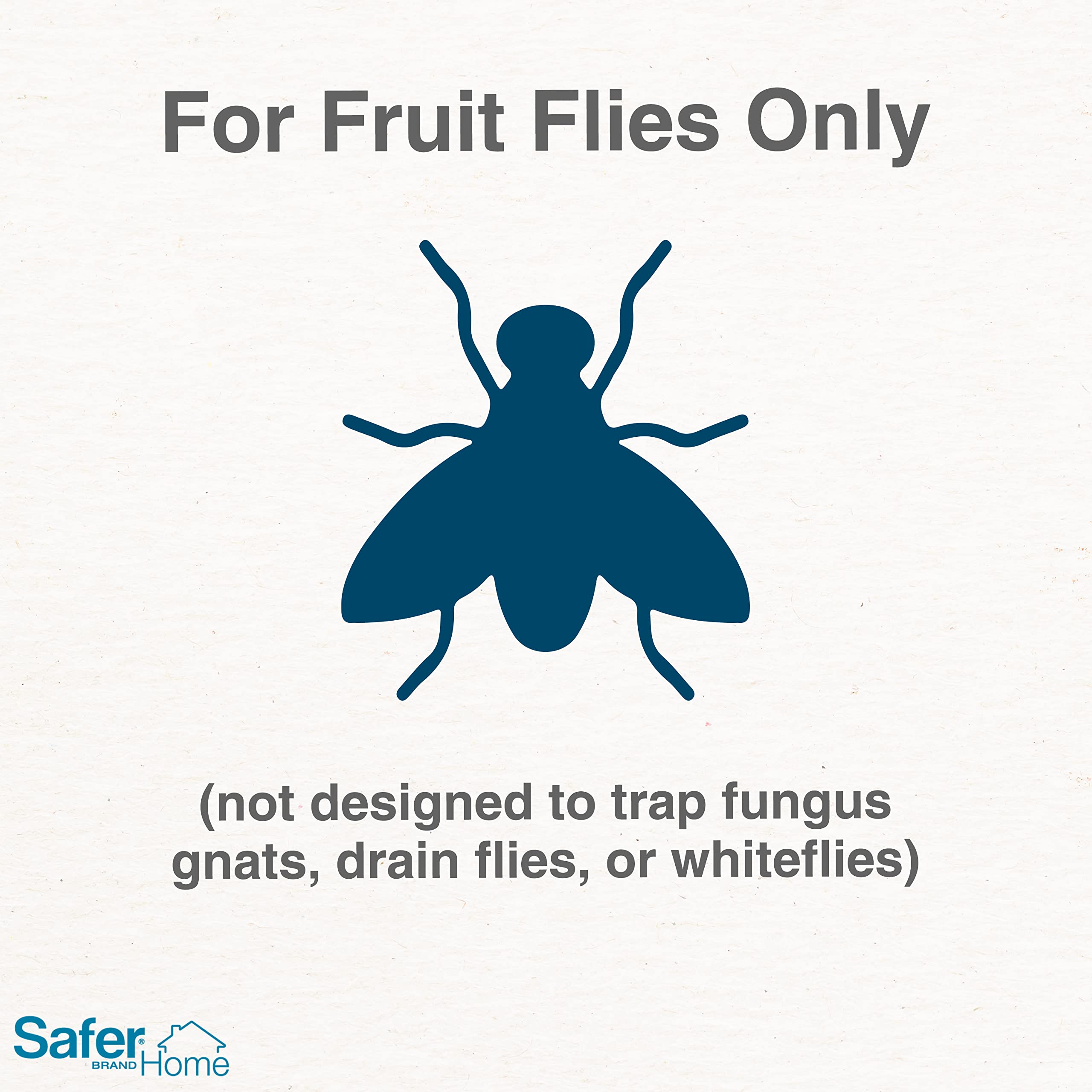 Safer Brand Home SH500SR Indoor Fruit Fly Trap – Ready-to-Use, Non-Staining, No synthetic Insecticides – 2 Traps, Blue