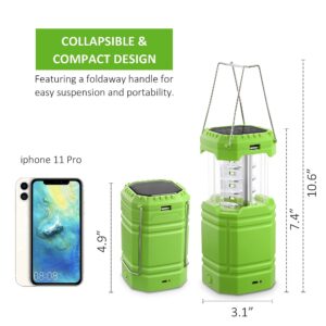 Emergency Rechargeable Camping Lanterns for Power Outages + Emergency Weather Radio with NOAA/AM/FM 【Bundle】