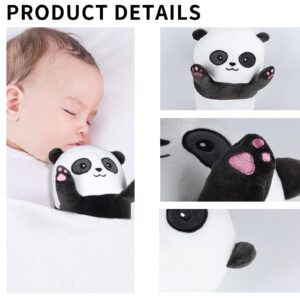 ROPELOK Panda Plush Body Throw Pillow, 43.3" Long Panda Stuffed Animal Pillow, Kawaii Soft Panda Plush Toy for Kids Children Xmas Birthday Gifts